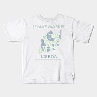 Lisboa Map - Full Size - Kids T-Shirt